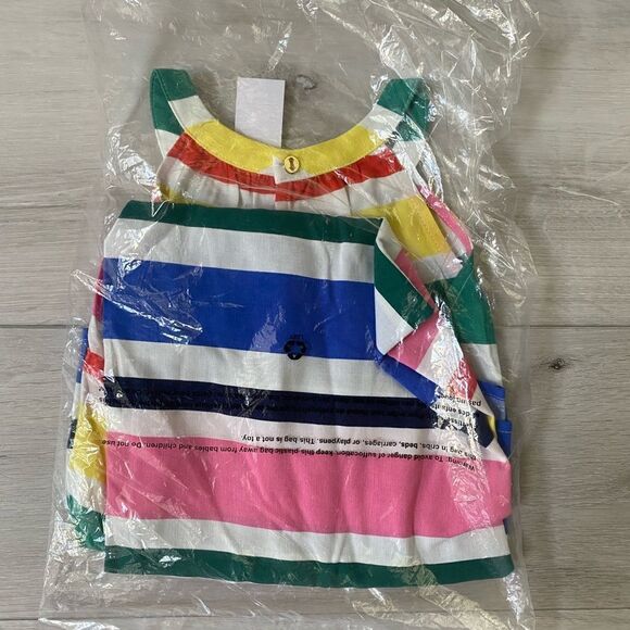 Loft Striped Halter Dress whisper white Small NWT in packaging - Picture 8 of 8